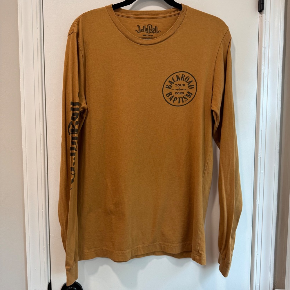 Jelly Roll Backroad Baptism Tour 2023 Long‎ Sleeve Graphic T-Shirt